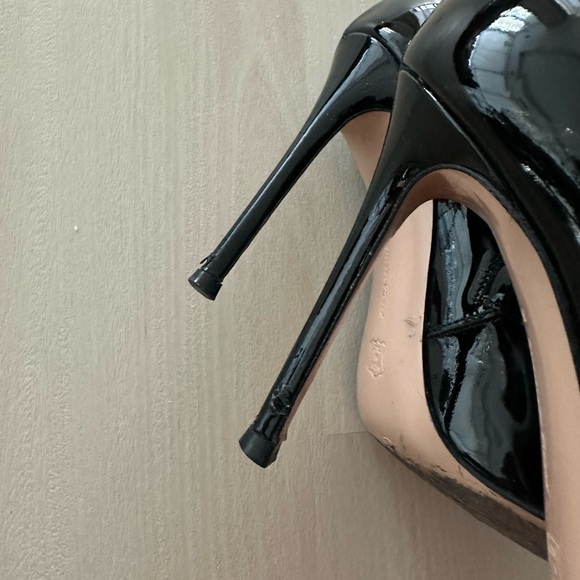 GIANVITO ROSSI BLACK PATENT LEVY ANKLE BOOTS SZ 36 - Picture 6 of 7